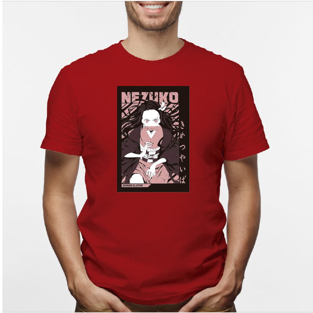 Camisa estampada en algodón para hombre tipo T-shirt Nezuko — foto 1