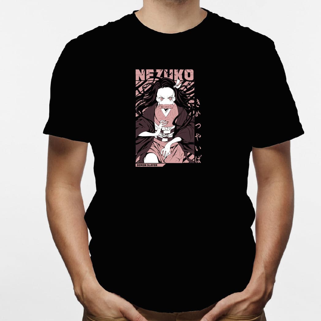 Camisa estampada en algodón para hombre tipo T-shirt Nezuko — foto 2