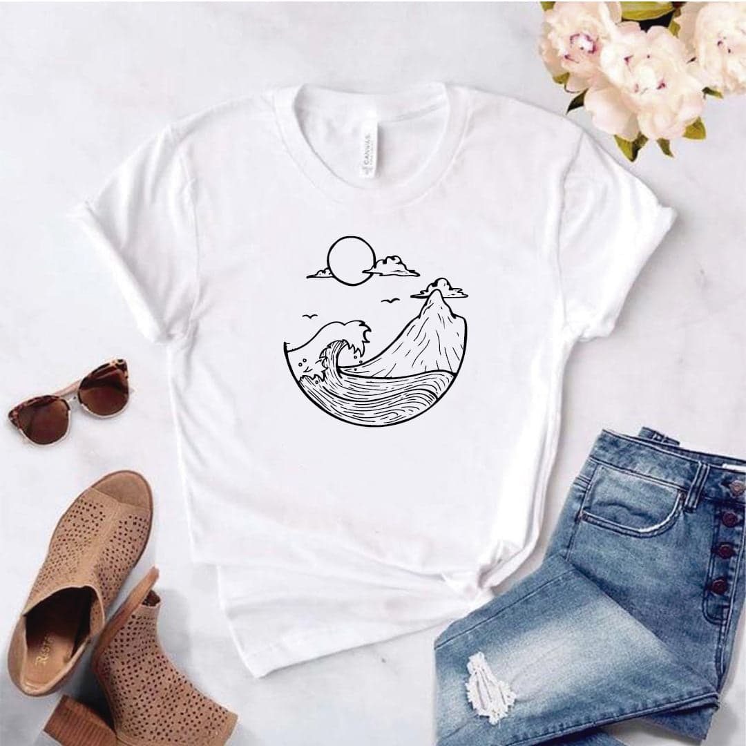 Camisa estampada  tipo T-shirt  OLA MONTAÑA — foto 8