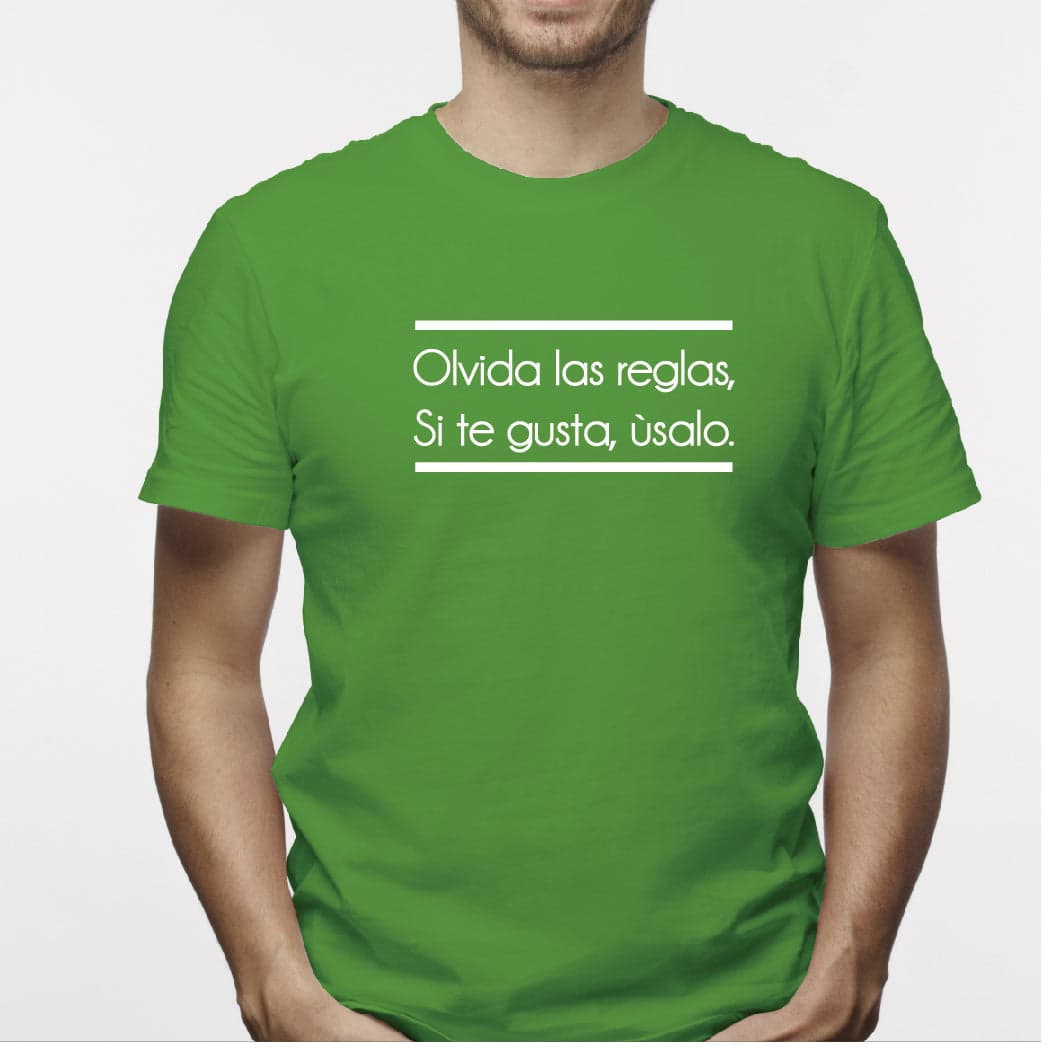 Camisa estampada para hombre tipo T-Shirt Olvida las reglas Si te gusta Usalo — foto 7