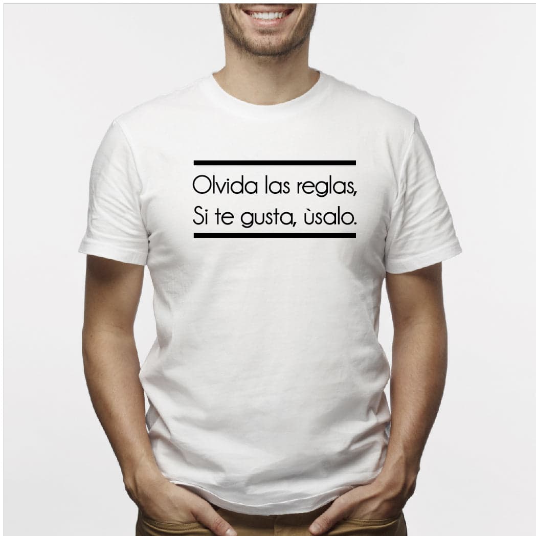 Camisa estampada para hombre tipo T-Shirt Olvida las reglas Si te gusta Usalo — foto 1