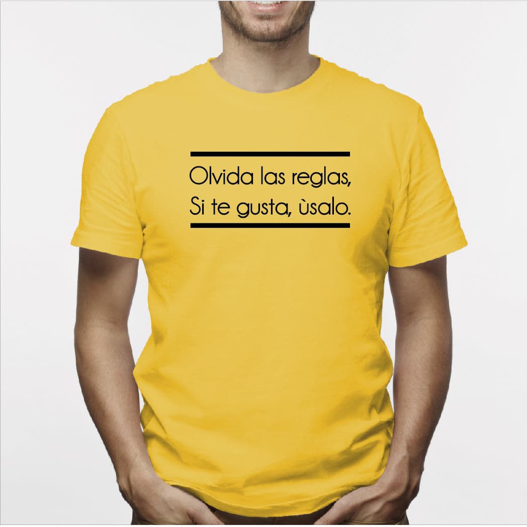 Camisa estampada para hombre tipo T-Shirt Olvida las reglas Si te gusta Usalo — foto 2