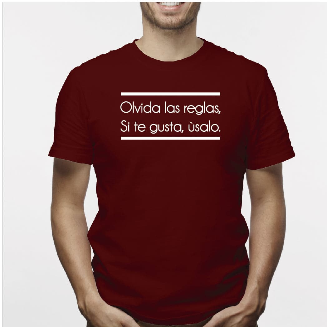 Camisa estampada para hombre tipo T-Shirt Olvida las reglas Si te gusta Usalo — foto 3
