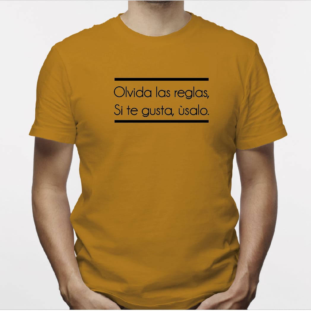 Camisa estampada para hombre tipo T-Shirt Olvida las reglas Si te gusta Usalo — foto 4