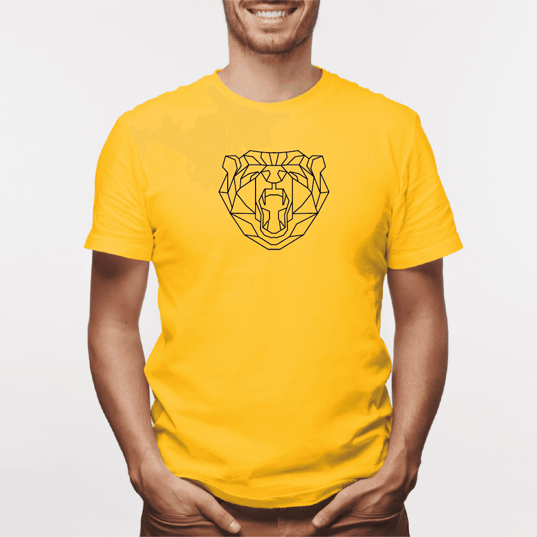 Camisa estampada para hombre  tipo T-shirt Oso boca abierta — foto 7