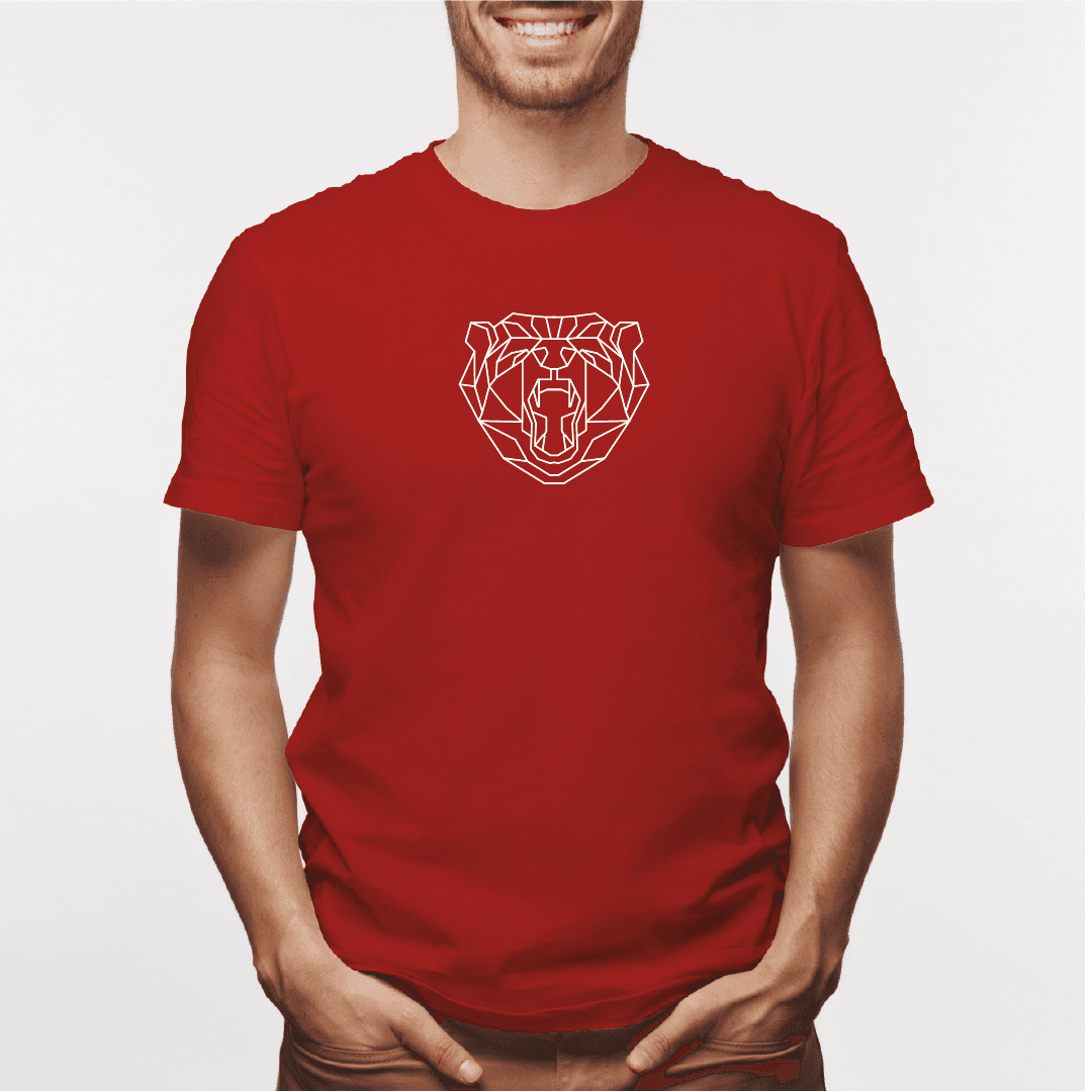 Camisa estampada para hombre  tipo T-shirt Oso boca abierta — foto 1