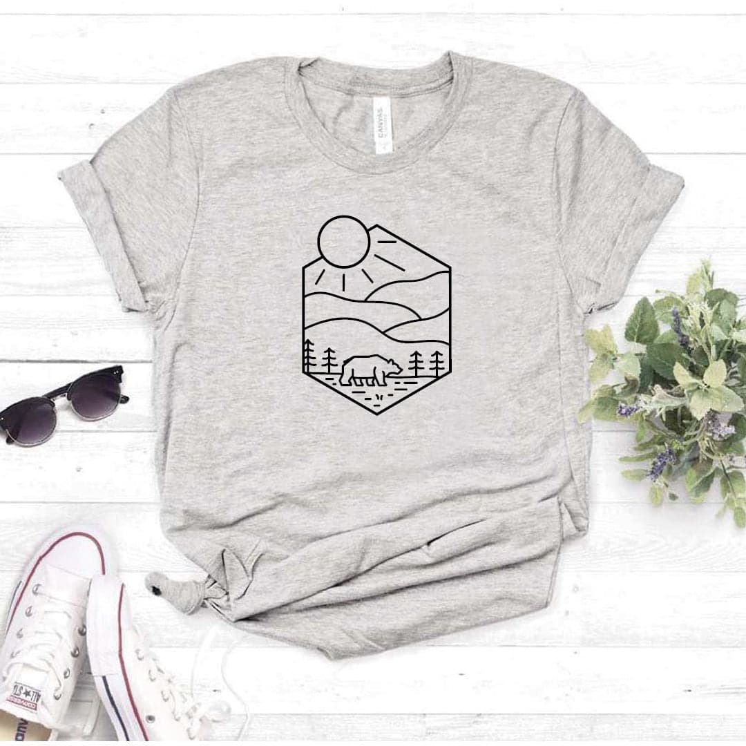 Camisa estampada  tipo T-shirt OSO BOSQUE — foto 8