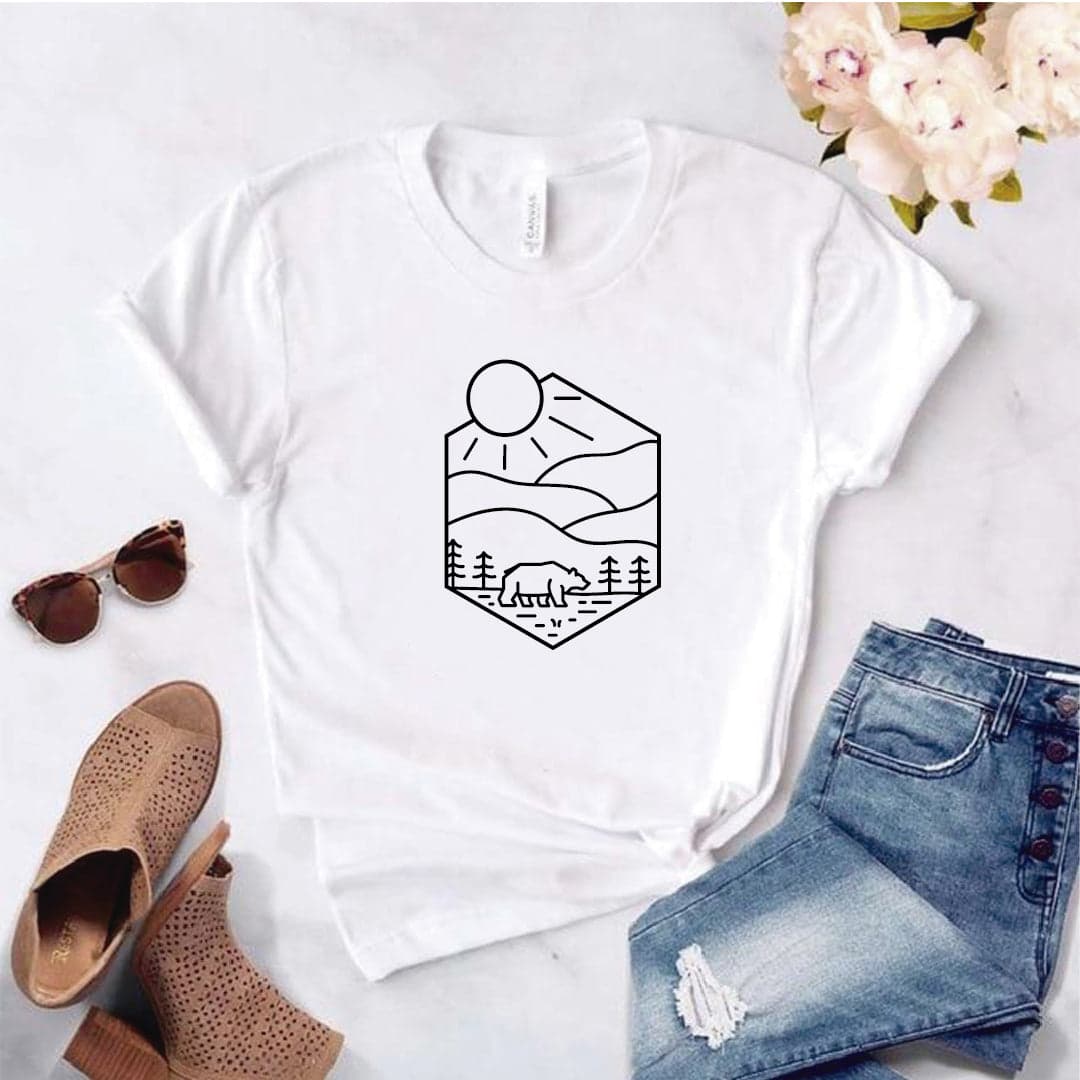 Camisa estampada  tipo T-shirt OSO BOSQUE — foto 1