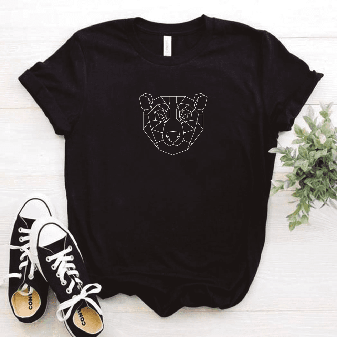 Camisa estampada tipo T- shirt Oso Pardo Geométrico — foto 6