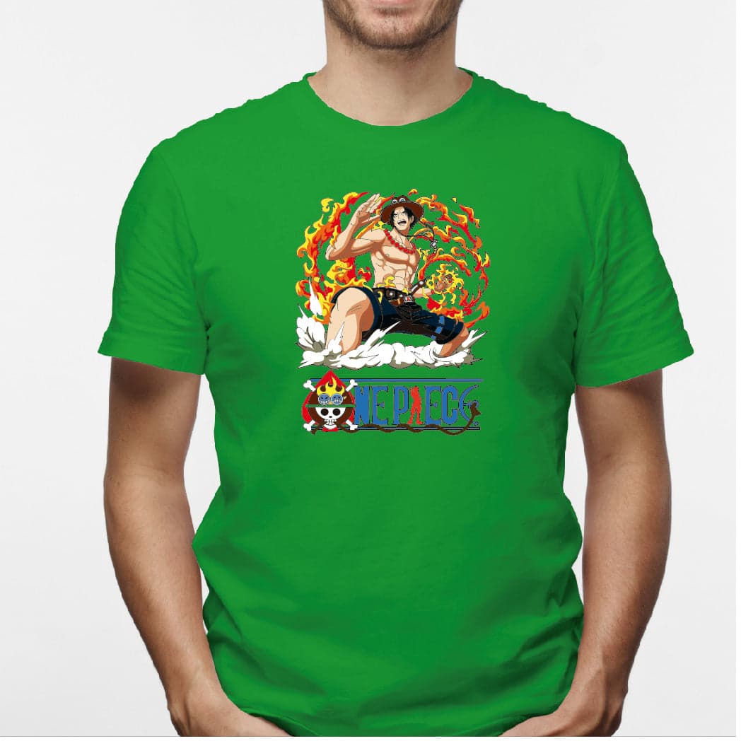 Camisa estampada en algodón para hombre tipo T-shirt One Piece — foto 7