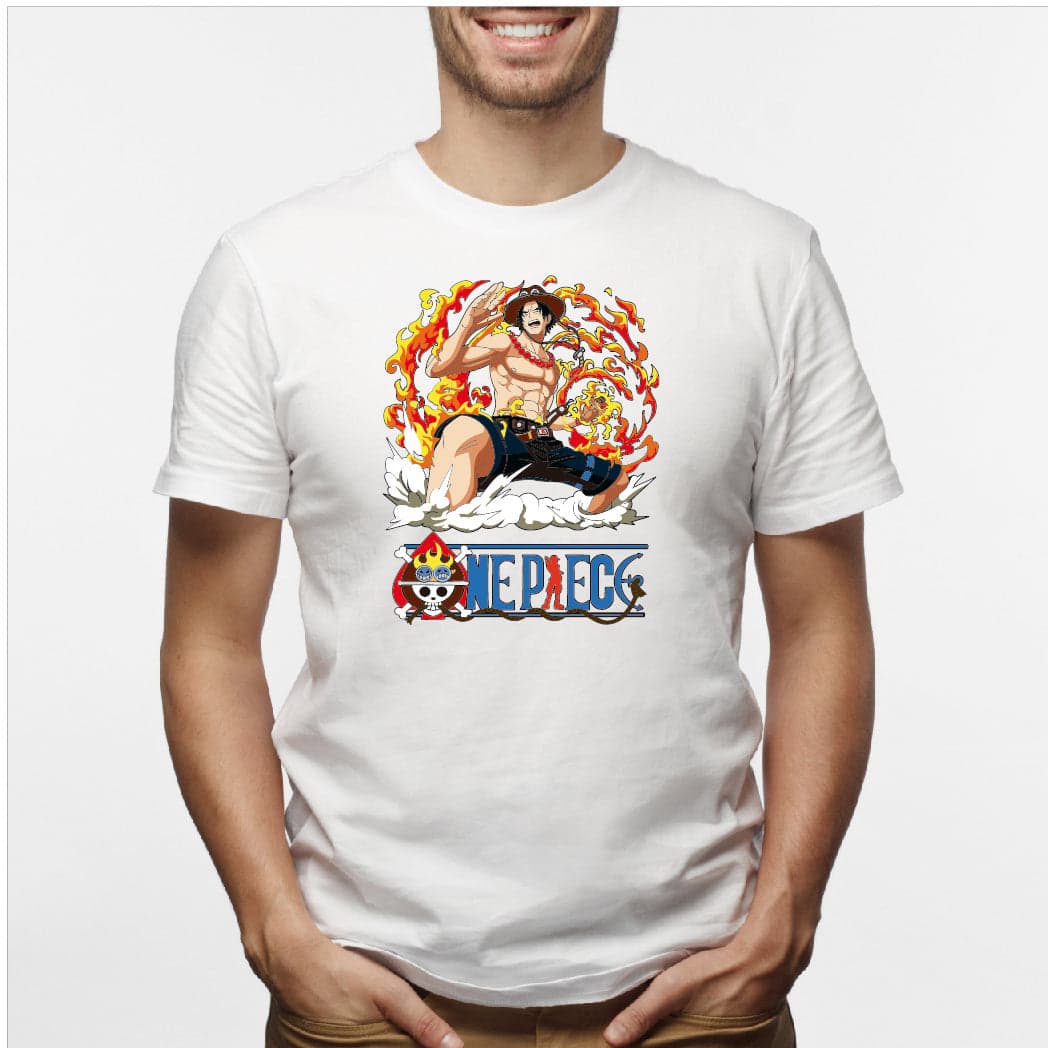 Camisa estampada en algodón para hombre tipo T-shirt One Piece — foto 1