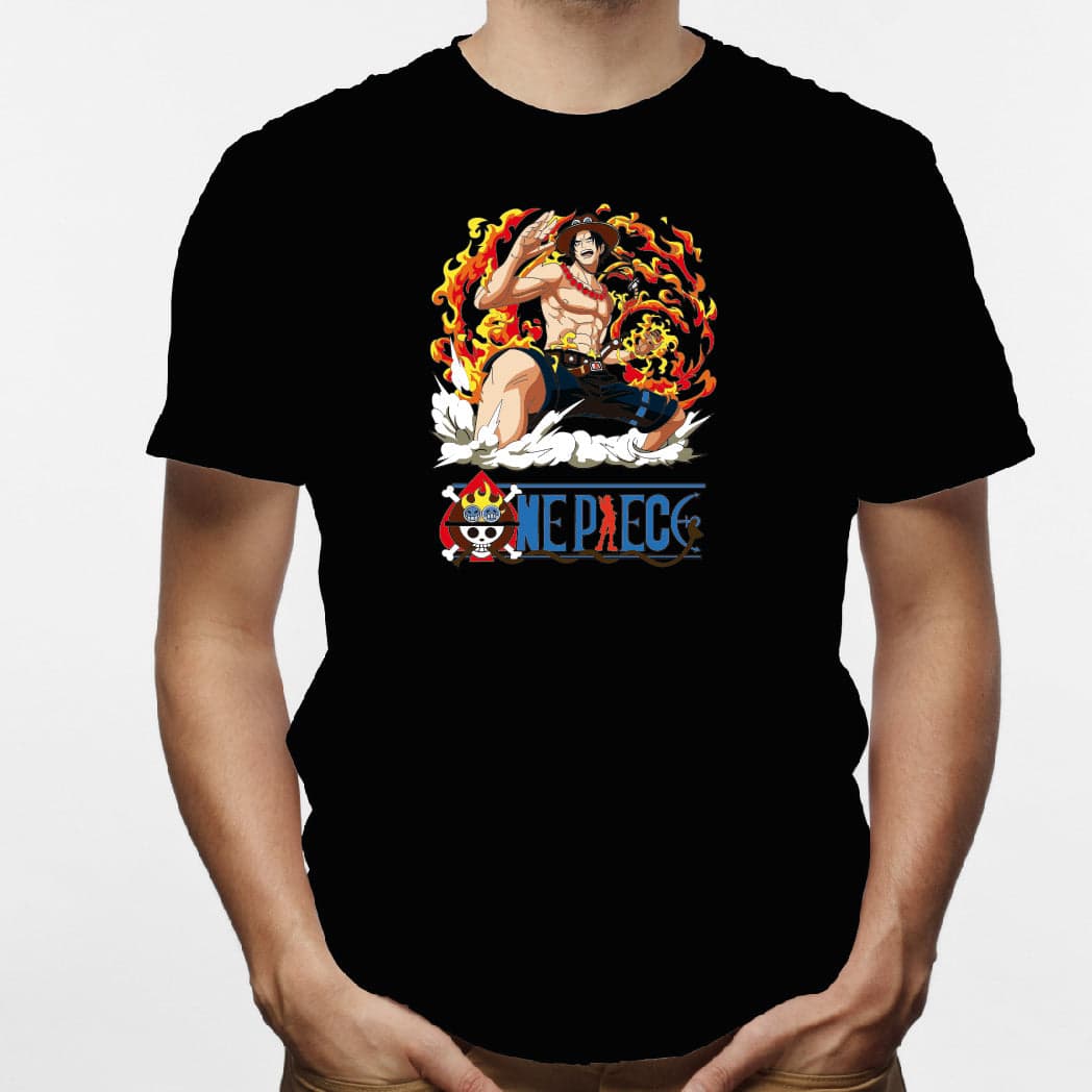 Camisa estampada en algodón para hombre tipo T-shirt One Piece — foto 6