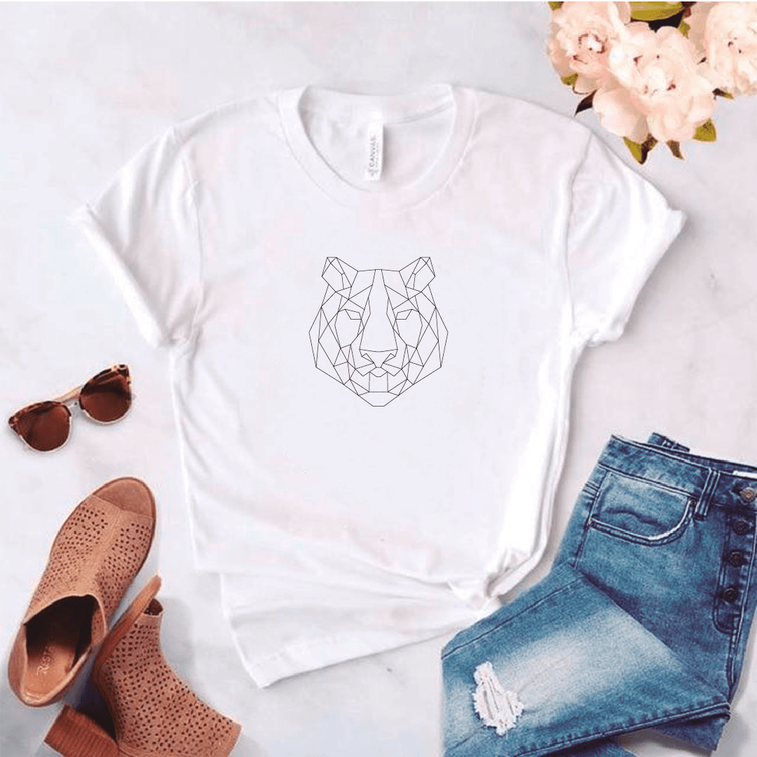 Camisa estampada tipo T- shirt Tigre Geométrico — foto 5