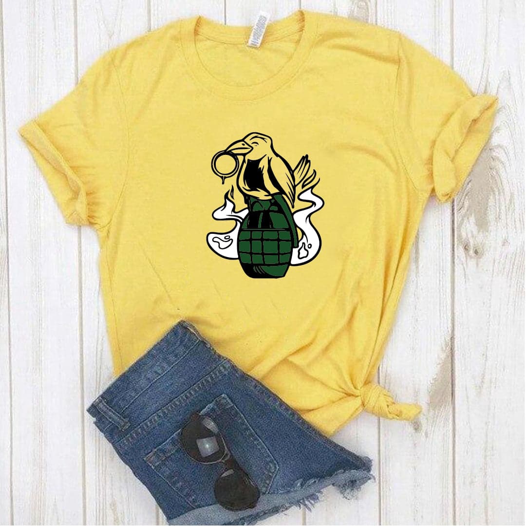 Camisa estampada tipo T- shirt PAJARITO GRANADA — foto 1