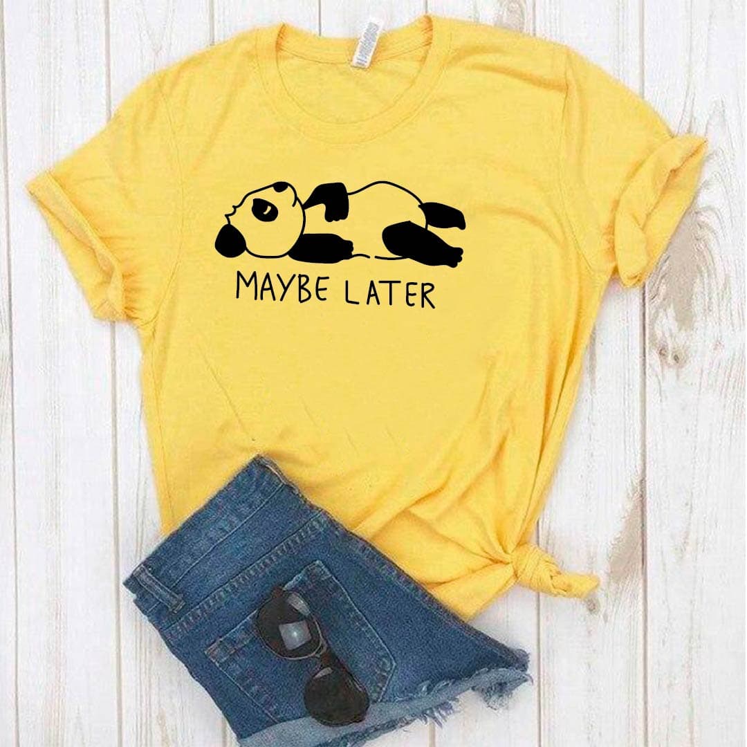 Camisetas estampada tipo T-shirt  MAYBE LATER — foto 2