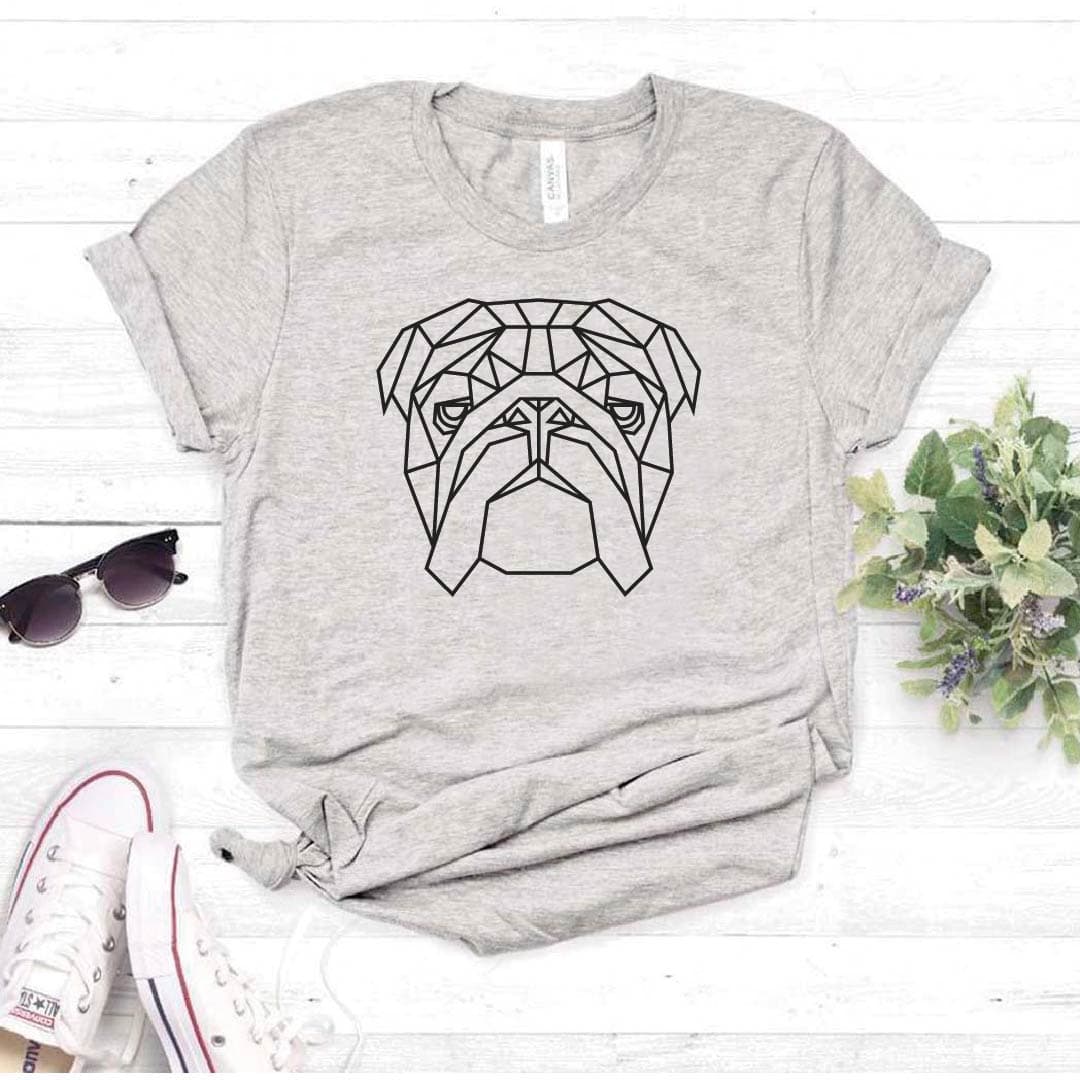 Camiseta estampada tipo T-shirt BULLDOG INGLES CARA (GEOMÉTRICO) — foto 8