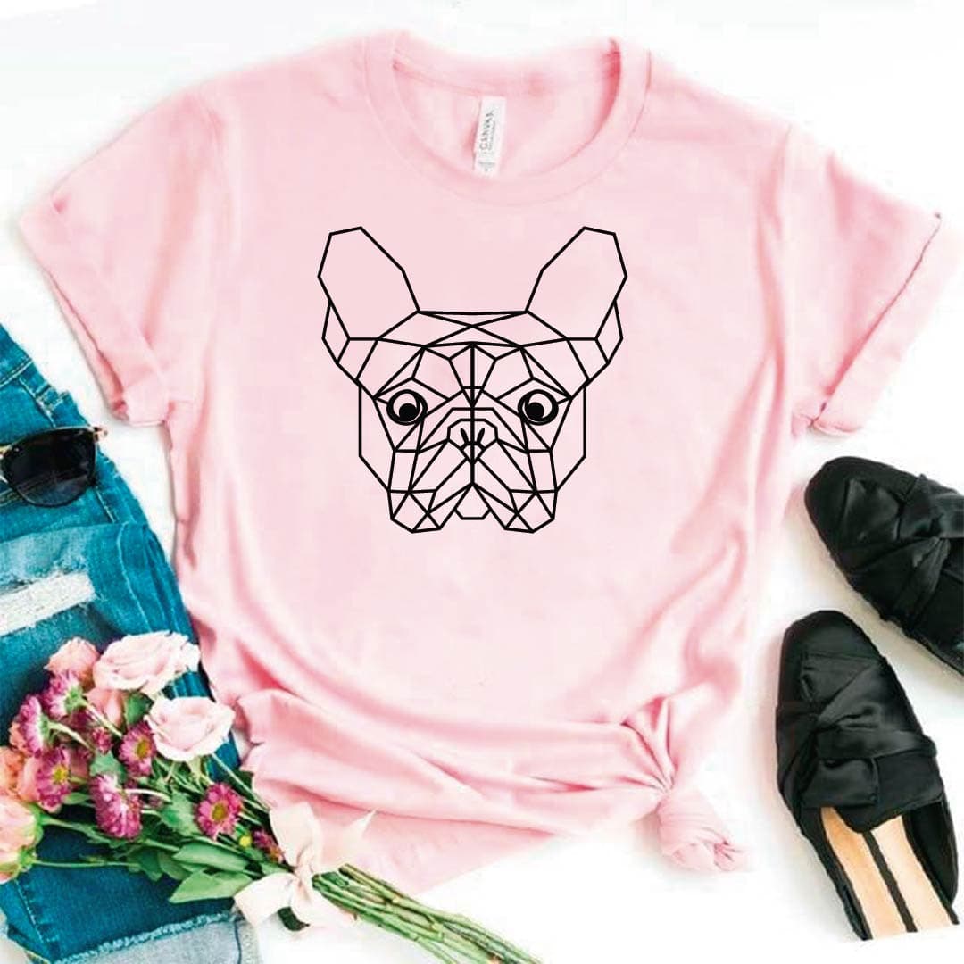 Camiseta estampada tipo T-shirt BOSTON TERRIER CARA (GEOMÉTRICO) — foto 1