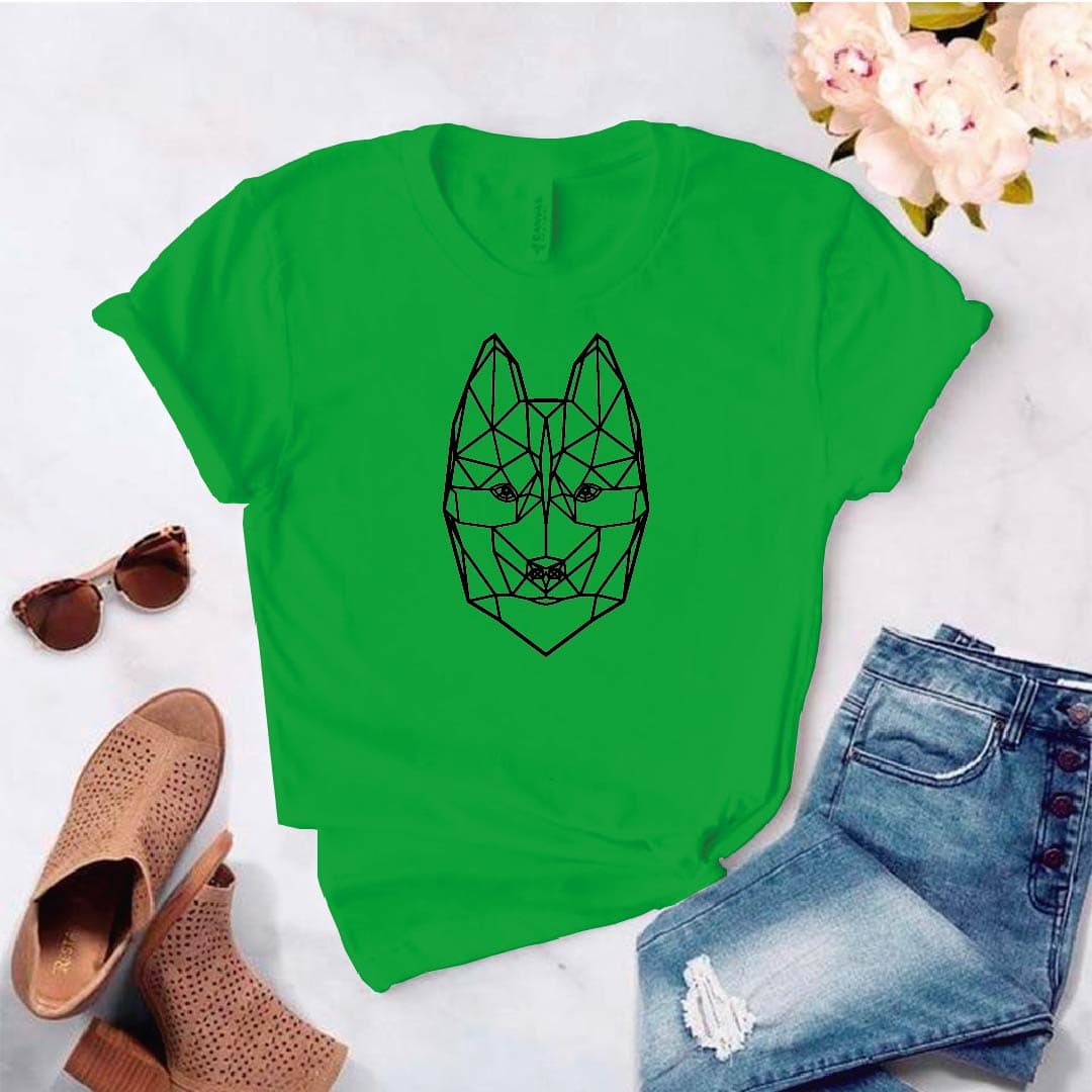 Camiseta estampada tipo T-shirt AKITA INU (GEOMÉTRICO) — foto 5
