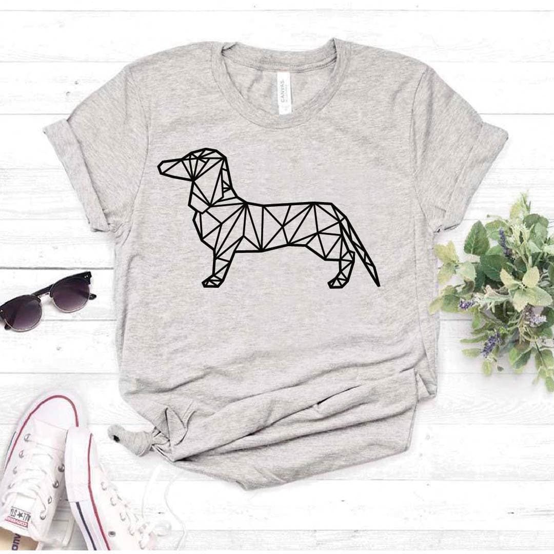 Camiseta estampada tipo T-shirt PERRO SALCHICHA GEOMÉTRICO — foto 7
