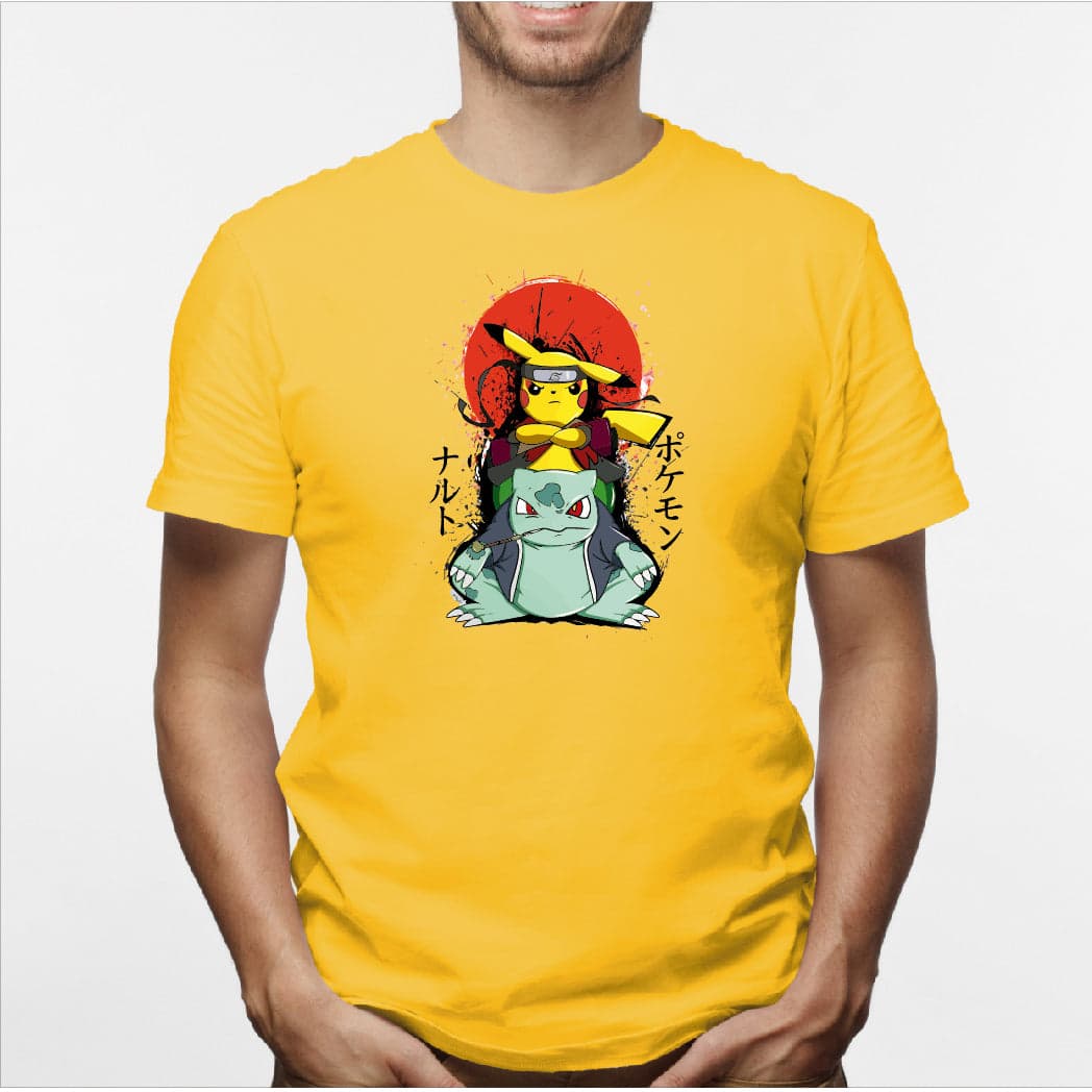 Camisa estampada en algodón para hombre tipo T-shirt PikachuRuto — foto 3