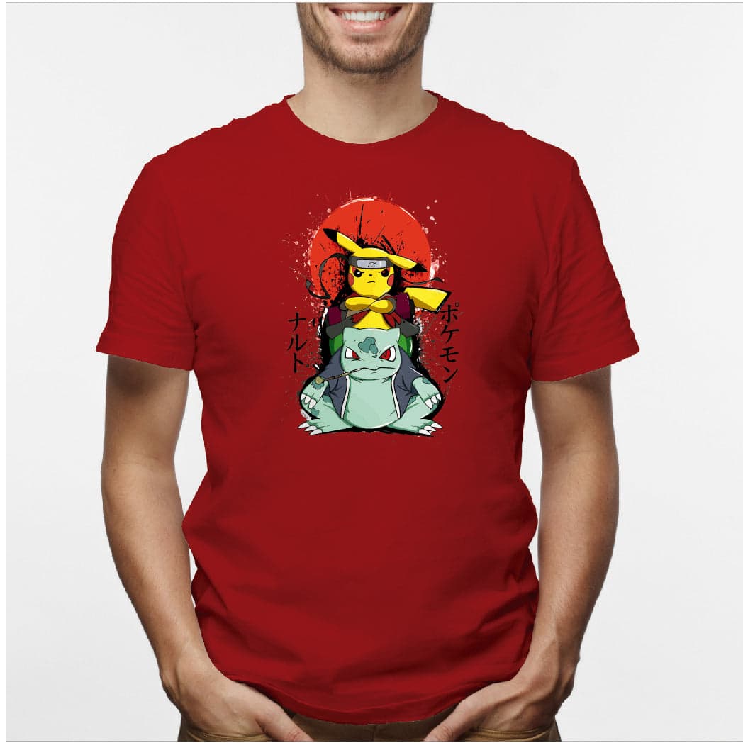 Camisa estampada en algodón para hombre tipo T-shirt PikachuRuto — foto 6