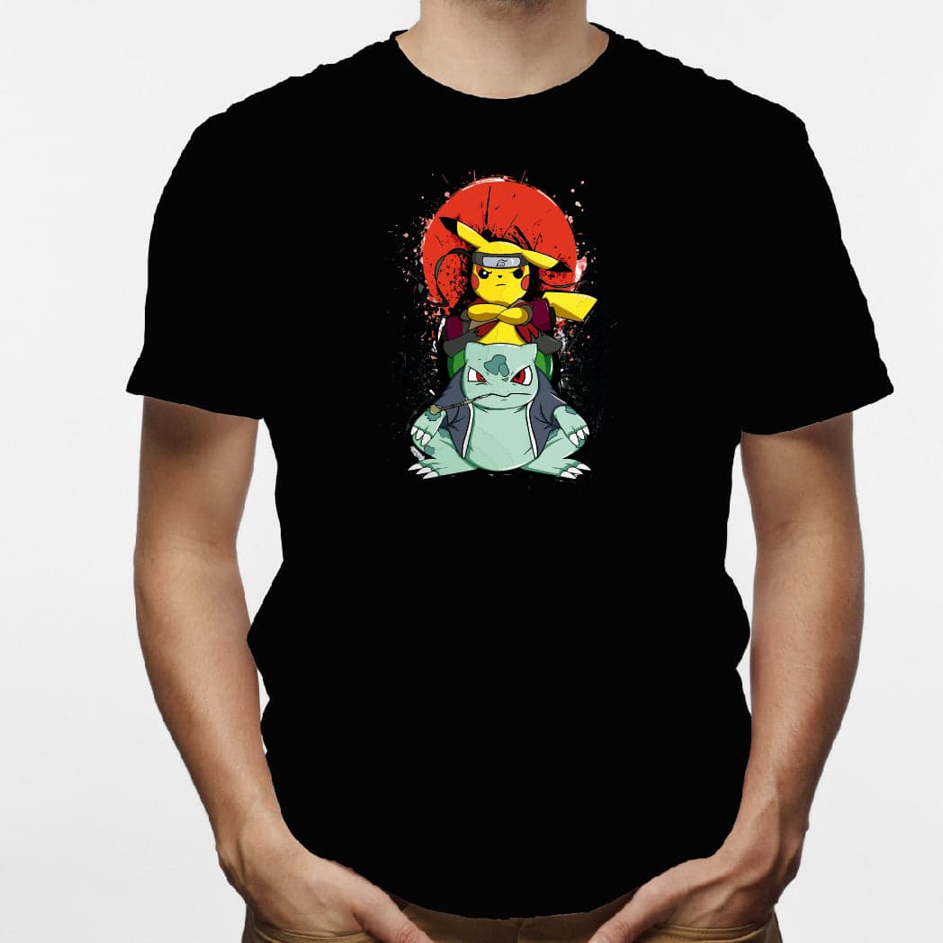 Camisa estampada en algodón para hombre tipo T-shirt PikachuRuto — foto 7