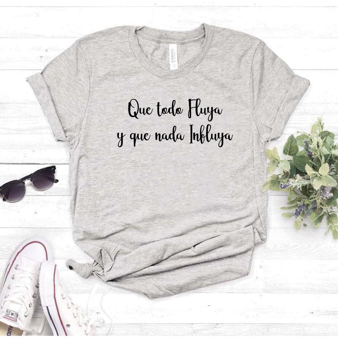 Camisa estampada  tipo T-shirt QUE TODO FLUYA Y QUE NADA INFLUYA — foto 7