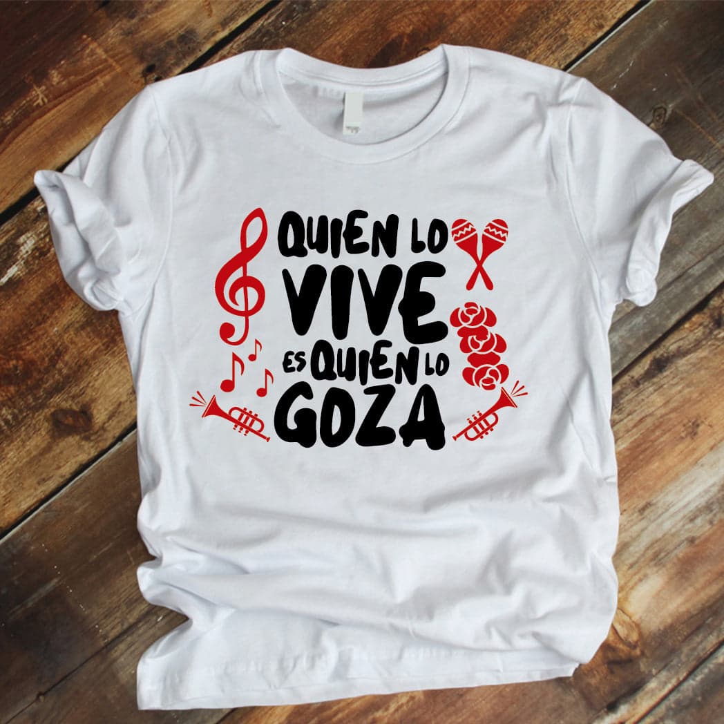 Camisa estampada tipo T-shirt QUIEN LO VIVE ES QUIEN LO GOZA — foto 3