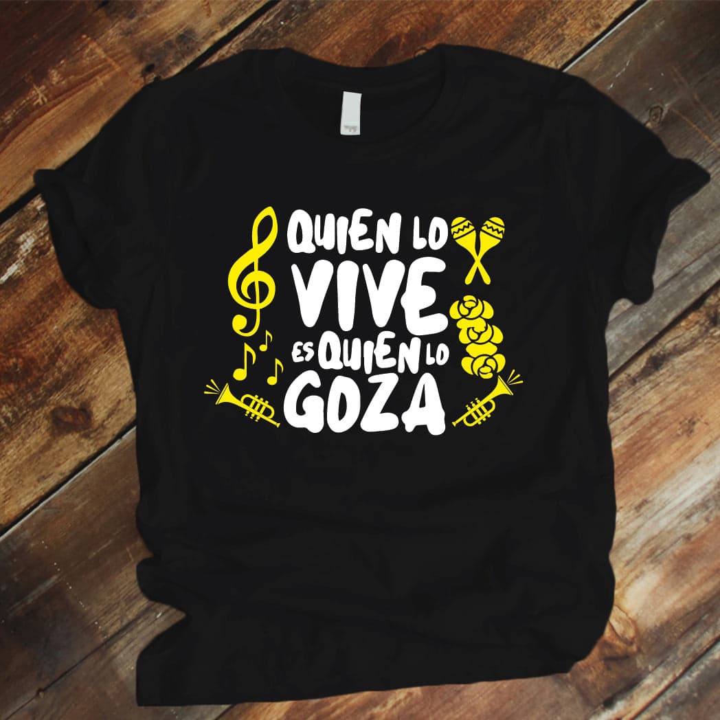 Camisa estampada tipo T-shirt QUIEN LO VIVE ES QUIEN LO GOZA — foto 4