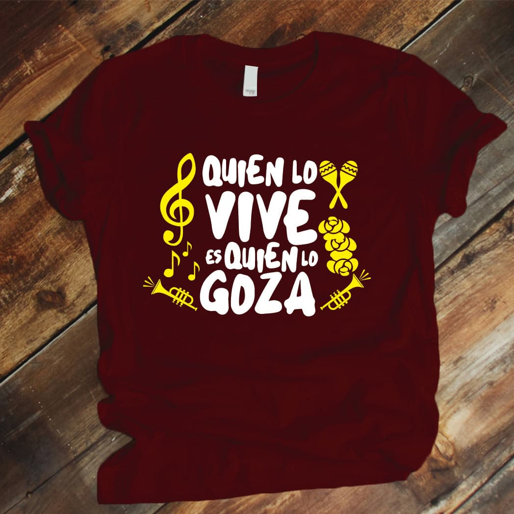 Camisa estampada tipo T-shirt QUIEN LO VIVE ES QUIEN LO GOZA — foto 2