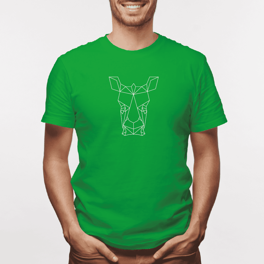 Camisa estampada para hombre  tipo T-shirt Rinoceronte Geométrico — foto 6
