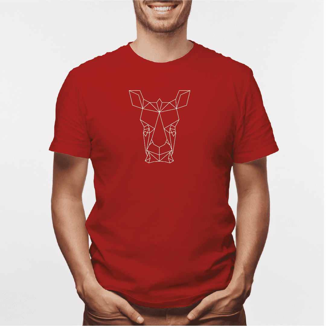 Camisa estampada para hombre  tipo T-shirt Rinoceronte Geométrico — foto 2