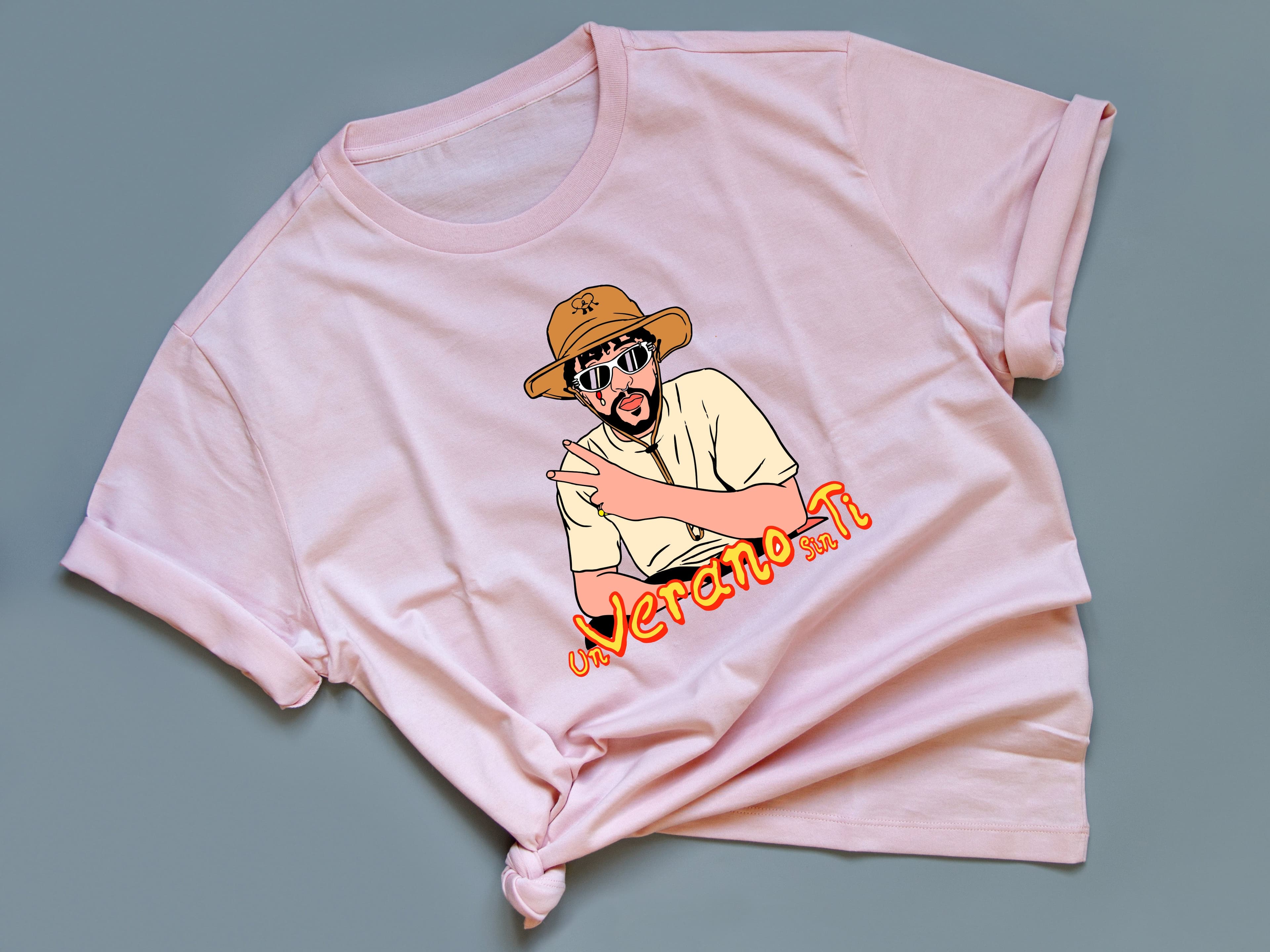 Camiseta estampada tipo T- shirt BAD BUNNY UN VERANO SIN TI — foto 9
