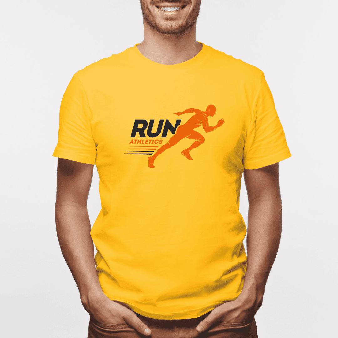 Camiseta estampada tipo T-shirt RUN ATHLETICS HOMBRE PREPARADO PARA CORRER (FITNESS) (HOMBRE) — foto 4