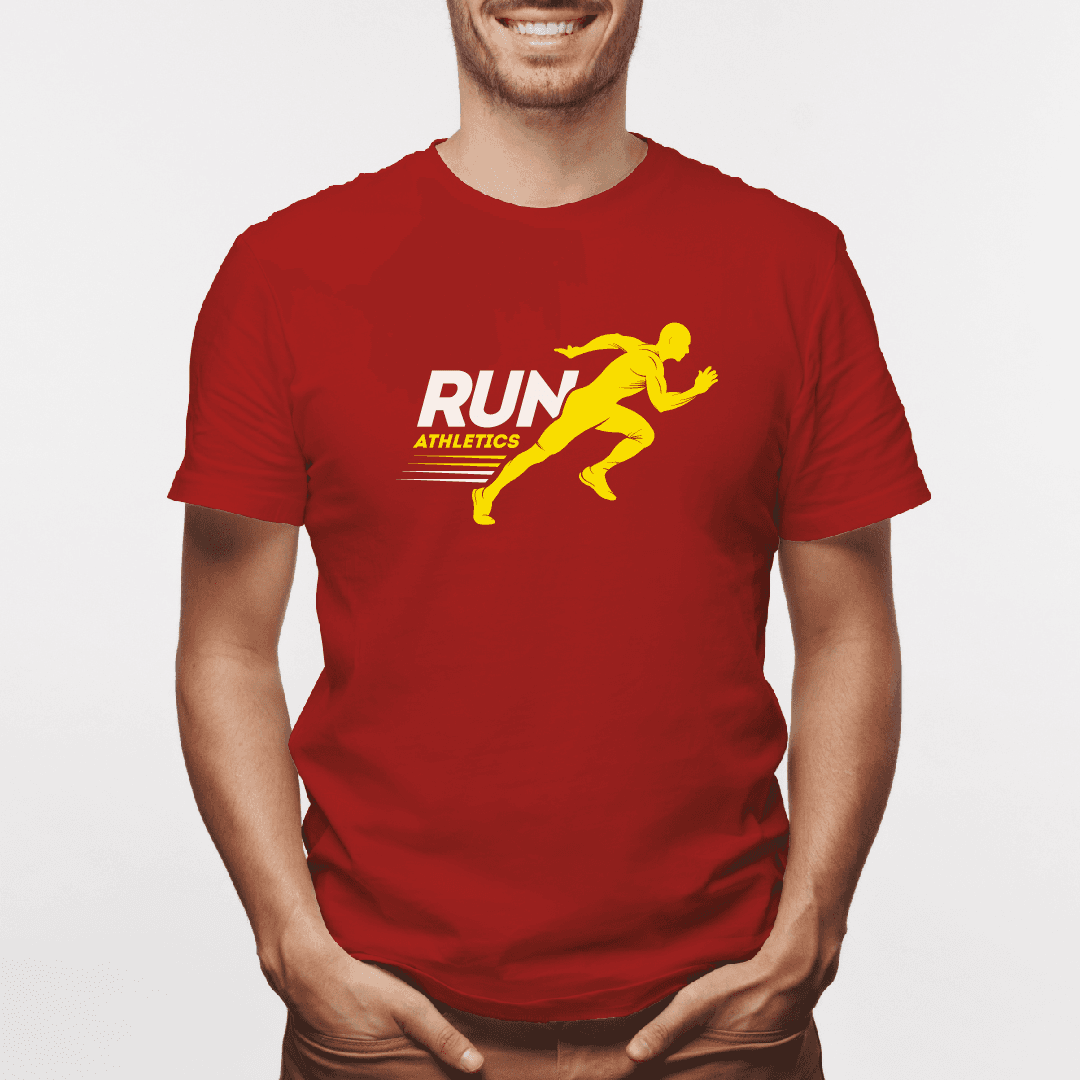 Camiseta estampada tipo T-shirt RUN ATHLETICS HOMBRE PREPARADO PARA CORRER (FITNESS) (HOMBRE) — foto 5