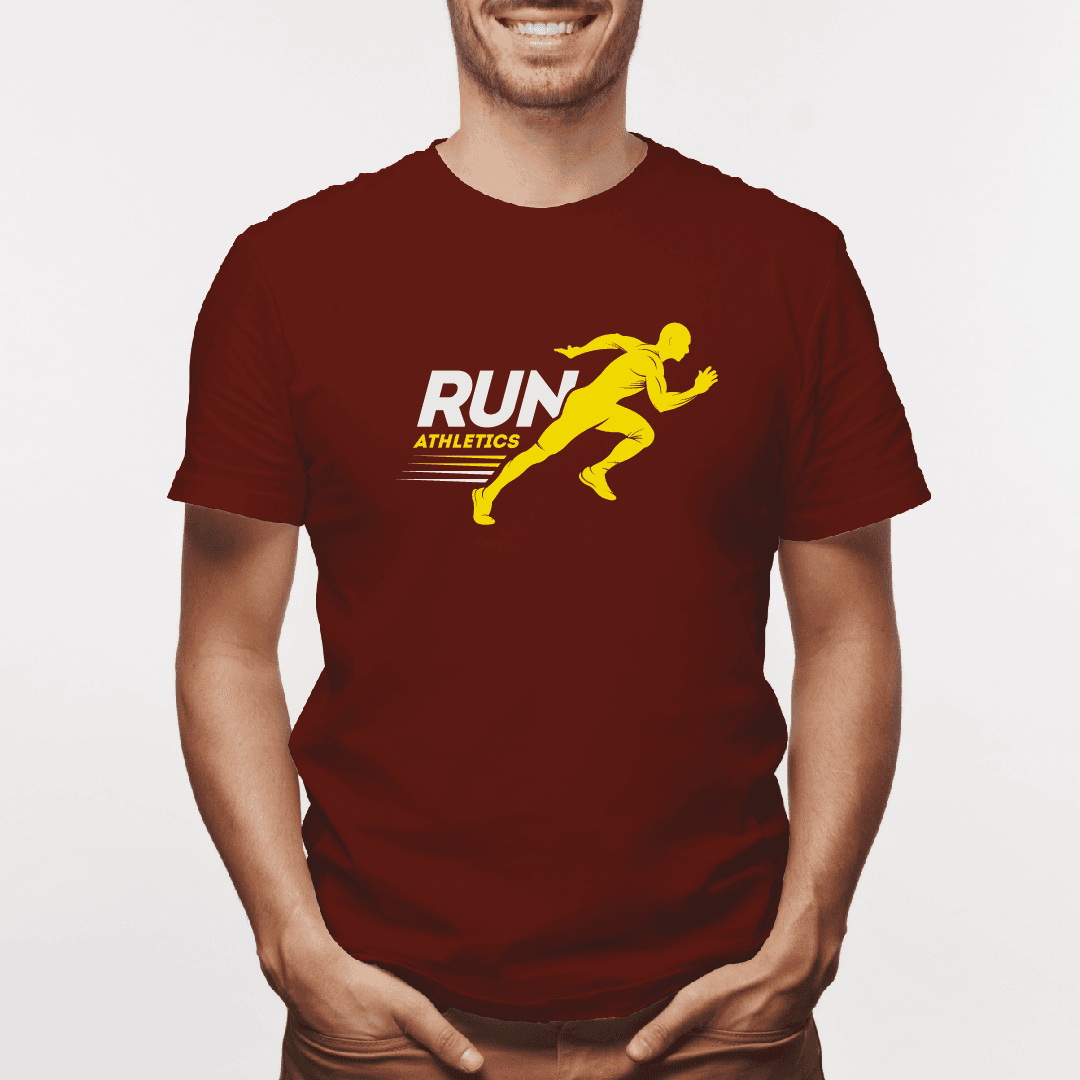 Camiseta estampada tipo T-shirt RUN ATHLETICS HOMBRE PREPARADO PARA CORRER (FITNESS) (HOMBRE) — foto 7