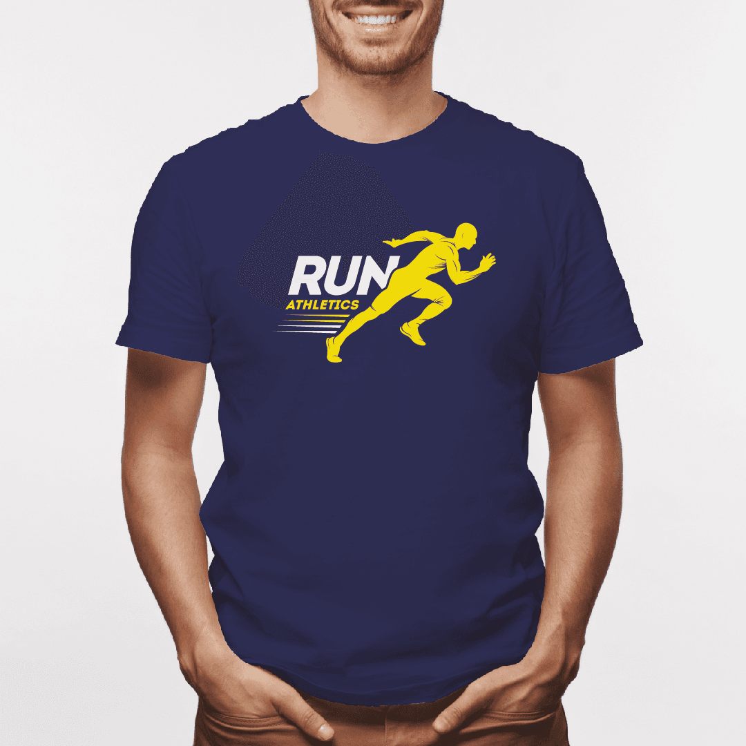 Camiseta estampada tipo T-shirt RUN ATHLETICS HOMBRE PREPARADO PARA CORRER (FITNESS) (HOMBRE) — foto 1