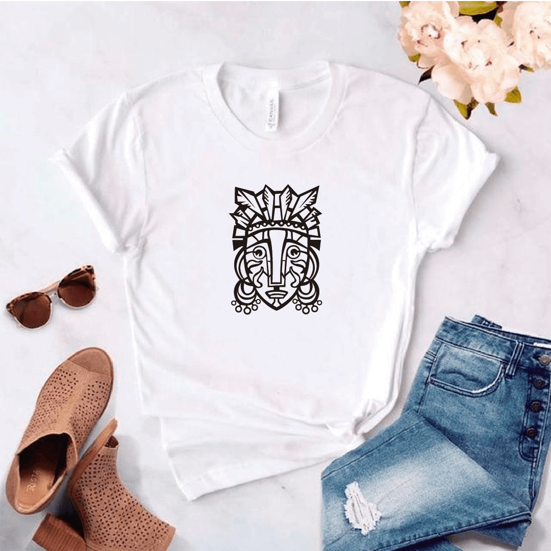 Camiseta estampada tipo T-shirt CARETA MAYA — foto 3