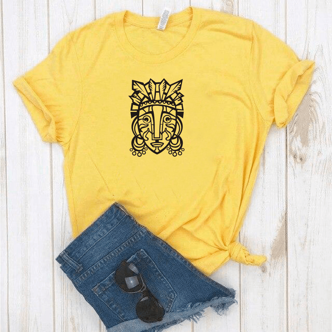 Camiseta estampada tipo T-shirt CARETA MAYA — foto 2