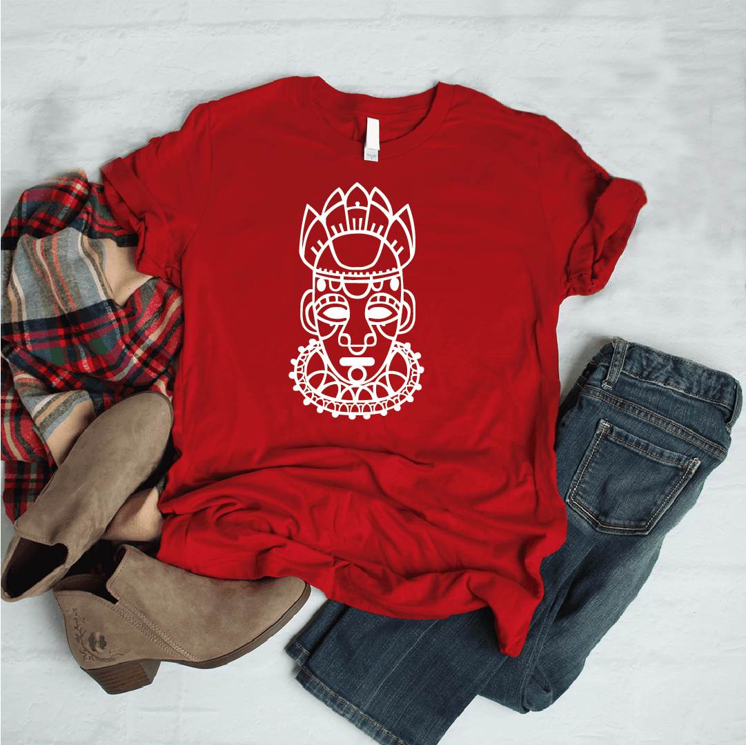 Camiseta estampada tipo T-shirt CARETA MAYA OVALADA — foto 1