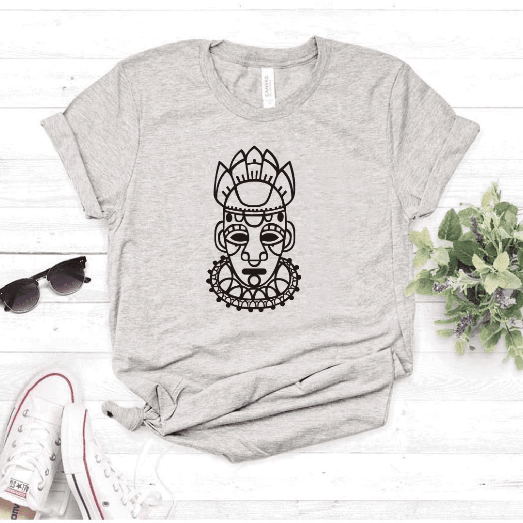 Camiseta estampada tipo T-shirt CARETA MAYA OVALADA — foto 6