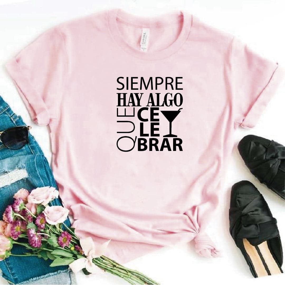 Camisa estampada  tipo T-shirt  SIEMPRE HAY ALGO QUE CELEBRAR — foto 8