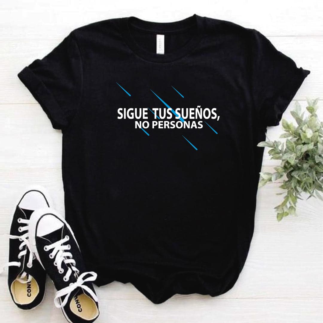 Camisa estampada  tipo T-shirt SIGUE TUS SUEÑOS NO PERSONAS — foto 6