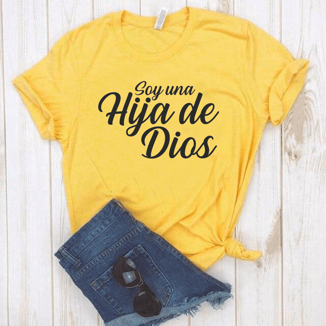 Camiseta estampada tipo T-shirt SOY UNA HIJA DE DIOS (CRISTIANOS) — foto 1