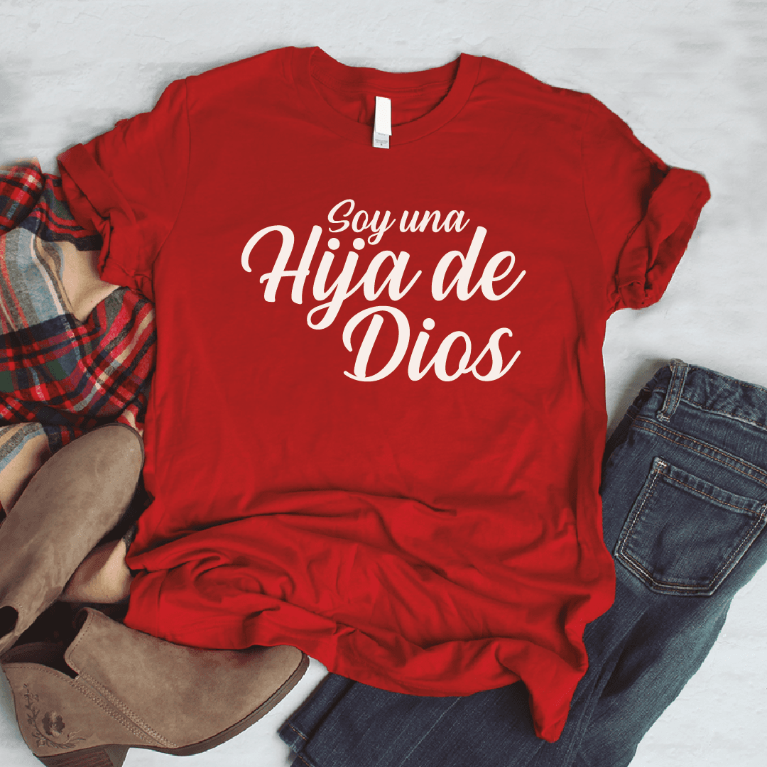 Camiseta estampada tipo T-shirt SOY UNA HIJA DE DIOS (CRISTIANOS) — foto 4