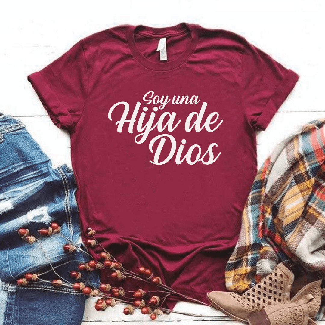 Camiseta estampada tipo T-shirt SOY UNA HIJA DE DIOS (CRISTIANOS) — foto 6