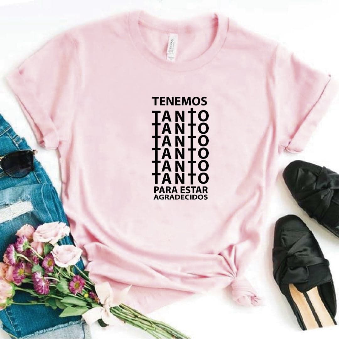 Camisa estampada Cristiana tipo T- shirt Tenemos tanto para estar agradecidos — foto 6