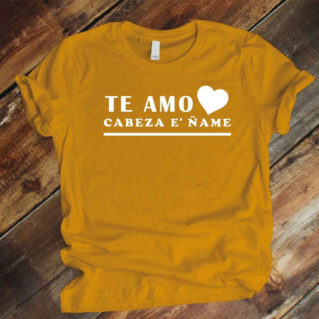 Camiseta Estampada T-shirt Te amo cabeza de ñame — foto 3