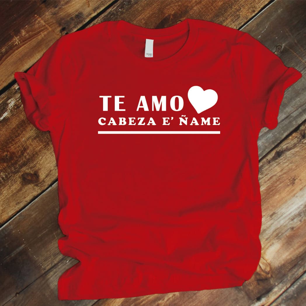 Camiseta Estampada T-shirt Te amo cabeza de ñame — foto 5