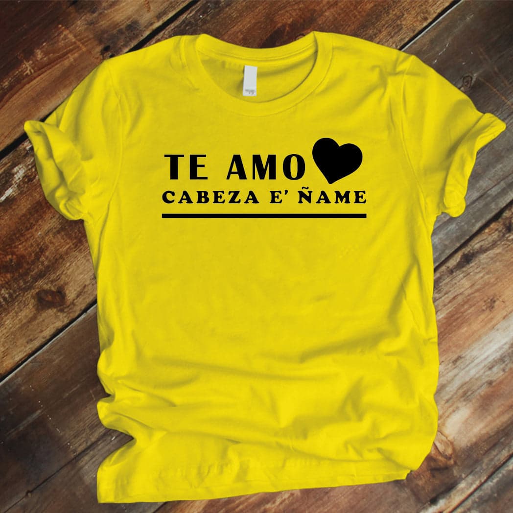 Camiseta Estampada T-shirt Te amo cabeza de ñame — foto 7